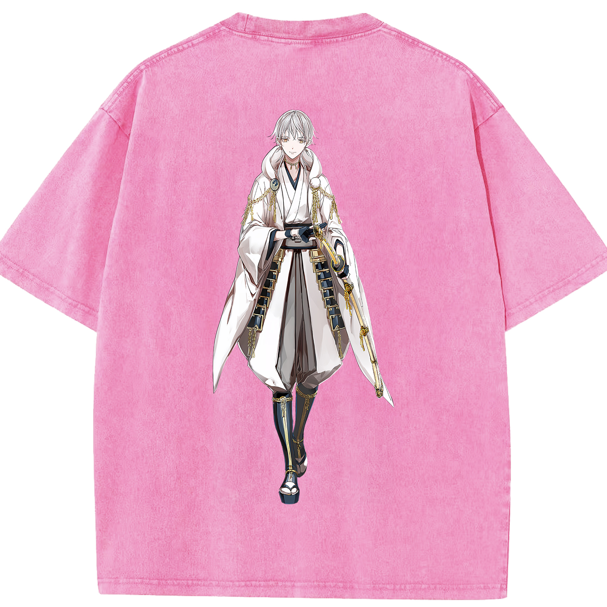 （画像用） 刀剣乱舞 Touken Ranbu 綿100% ヴィンテージ風 半袖Tシャツ（背面プリント）